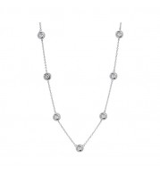 Gems One Silver Diamond (1/50 Ctw) Necklace