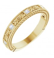 14K Yellow 1/6 CTW Diamond Anniversary Band
