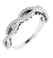 14K White 1/4 CTW Diamond Anniversary Band