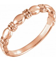 14K Rose Stackable Ring