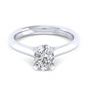 Gabriel & Co 14K White Gold Rina Solitaire Diamond Engagement Ring