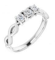 Platinum 3/4 CTW Diamond Anniversary Band