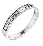 14K White 1/4 CTW Diamond Anniversary Band