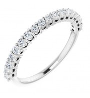 14K White 1/3 CTW Diamond Anniversary Band