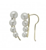 Imperial Pearl 14k Yellow Gold Freshwater Pearl Earring