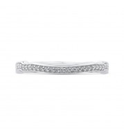 Shah Luxury Round Diamond Half-Eternity Wedding Band In 14K White Gold