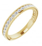 14K Yellow 1/2 CTW Diamond Anniversary Band