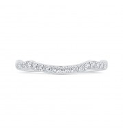 Shah Luxury Round Diamond Half-Eternity Wedding Band In 14K White Gold