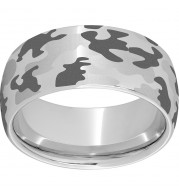 Serinium 10mm Domed Band with Camo Laser Engraving