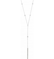 14K White 1/3 CTW Diamond Y 15-17 Necklace