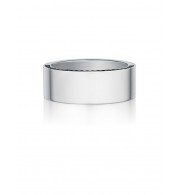 Henri Daussi 8mm Men's Wedding Band MB11 18k Gold White 0.40 Ctw.