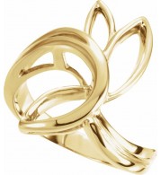14K Yellow Freeform Remount Ring