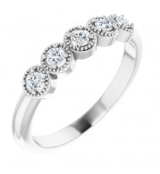 14K White 1/4 CTW Diamond Anniversary Band
