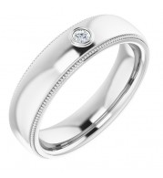 14K White .06 CTW Diamond Ring