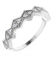 14K White 1/10 CTW Diamond Anniversary Band