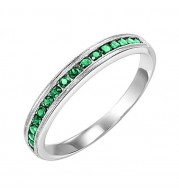 Gems One 14Kt White Gold Emerald (1/3 Ctw) Ring