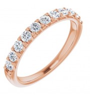 14K Rose 1/2 CTW Diamond Anniversary Band