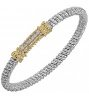 Alwand Vahan 4mm 14k Gold & Sterling Silver Diamond Bracelet