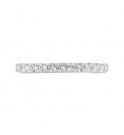 Shah Luxury 14K White Gold Diamond Wedding Band