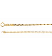 14K Yellow 1.75 mm Diamond Cut Box 7 Bracelet