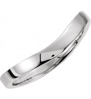 14K White Stackable Ring