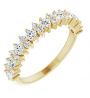 14K Yellow 3/4 CTW Diamond Anniversary Band