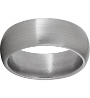 Titanium Domed Band with Satin Finish