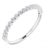 14K White 1/4 CTW Diamond Anniversary Band