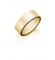 Henri Daussi 8mm Men's Wedding Band MB11 14k Gold Yellow 0.75 Ctw.