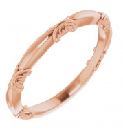 14K Rose Matching Band