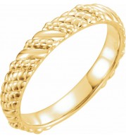 14K Yellow Stackable Ring