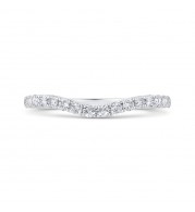 Shah Luxury 14K White Gold Diamond Wedding Band