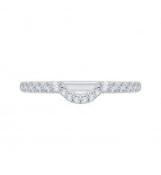 Shah Luxury 14K White Gold Diamond Wedding Band