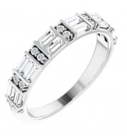 14K White 1/2 CTW Diamond Anniversary Band