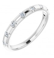 14K White 1/4 CTW Diamond Anniversary Band