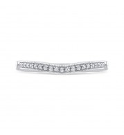 Shah Luxury Round Diamond Wedding Band In 14K White Gold