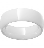 White Diamond CeramicDomed Ring