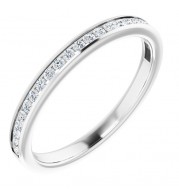 Platinum 1/5 CTW Diamond Anniversary Band