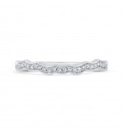 Shah Luxury 14K White Gold Diamond Wedding Band