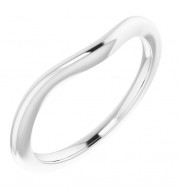 14K White Matching Band