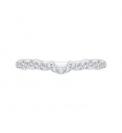 Shah Luxury Round Diamond Wedding Band In 14K White Gold