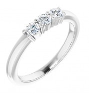 14K White 1/3 CTW Diamond Anniversary Band
