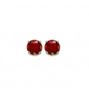 Gems One 14Kt White Gold Ruby (1 Ctw) Earring