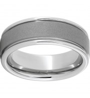 Serinium Rounded Edge Band with Sandblast Finish