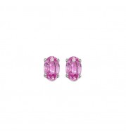 Gems One 14Kt White Gold Pink Sapphire (1/2 Ctw) Earring
