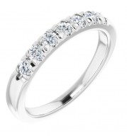 14K White 3/8 CTW Diamond Anniversary Band