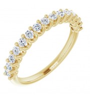 14K Yellow 1/2 CTW Diamond Anniversary Band