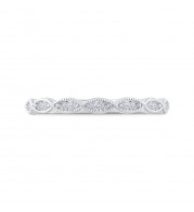 Shah Luxury 14K White Gold Diamond Wedding Band