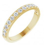 14K Yellow 3/8 CTW Diamond Anniversary Band