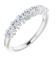 14K White 5/8 CTW Diamond Anniversary Band